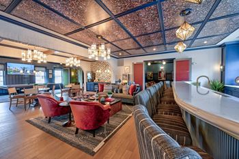 Decorated lounge area
